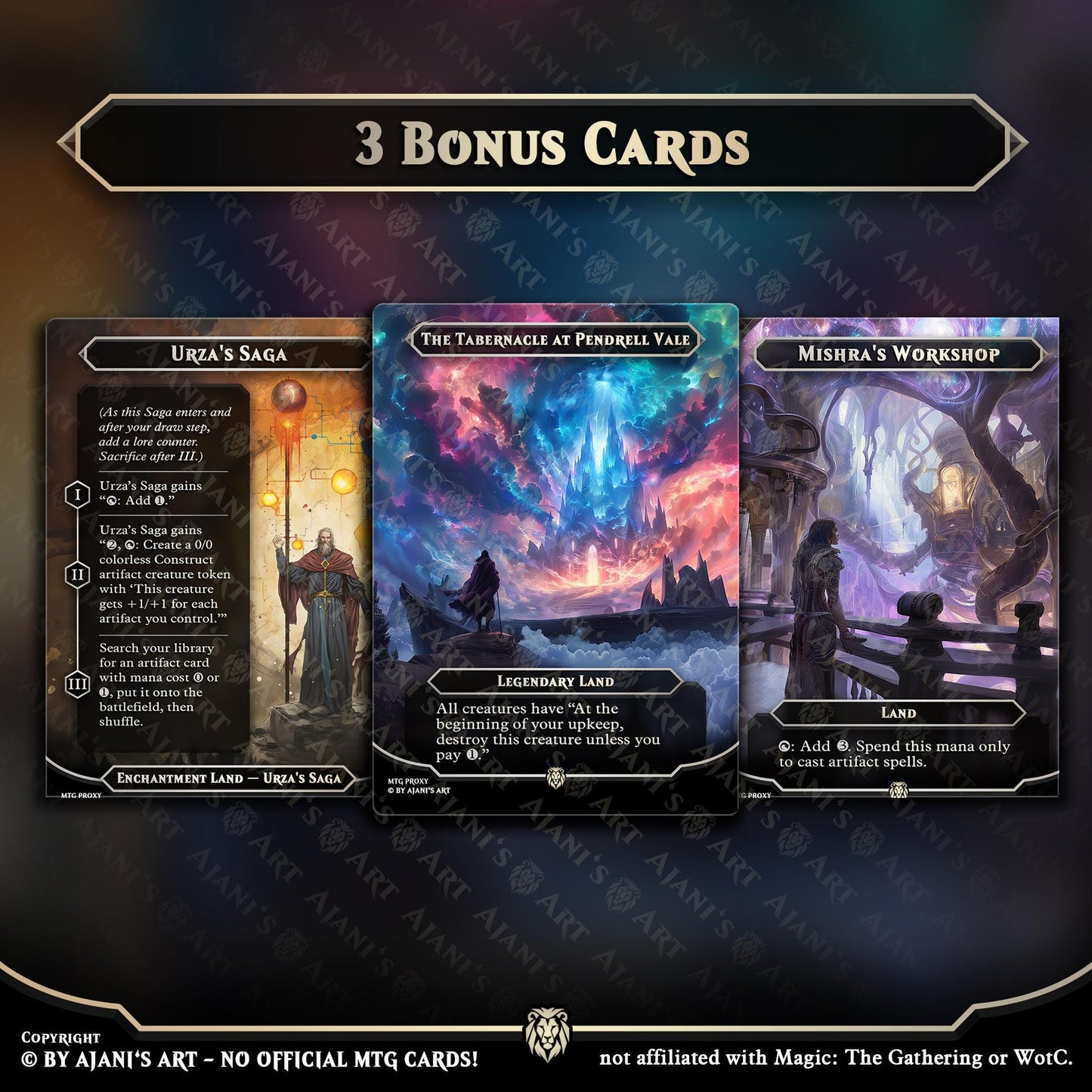 three cards for the game of thrones