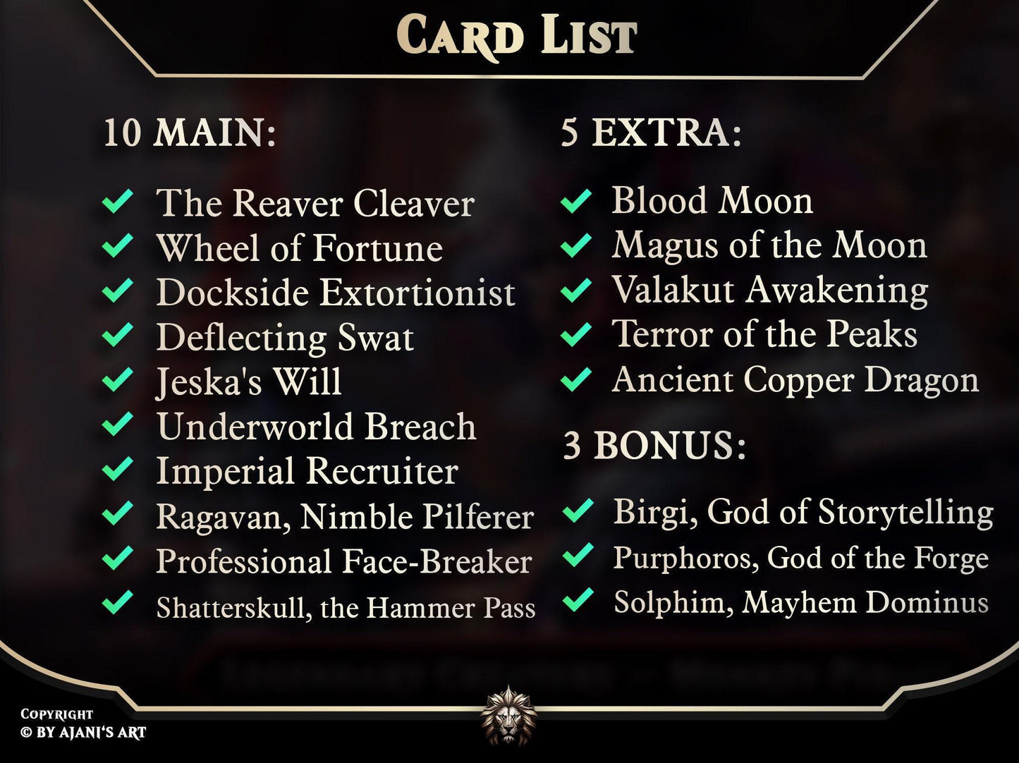 EDH Red Staples